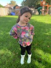 Load image into Gallery viewer, Sweater Romper - Hope Blooms (bamboo jersey)