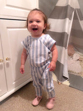 Load image into Gallery viewer, Crossover Romper - Hope Blooms (bamboo jersey)