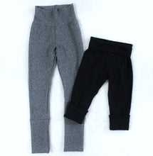 Load image into Gallery viewer, Grow With Me Pants - Mini Purple Hearts (bamboo french terry)