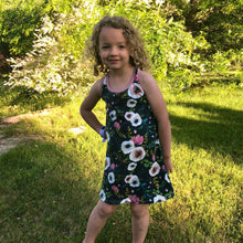 Load image into Gallery viewer, Racerback Dress - Birds (bamboo french terry)