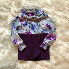 Load image into Gallery viewer, Kids Tulip Sweater - Painted Waves (bamboo french terry)