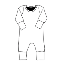 Load image into Gallery viewer, Harem Romper - Feathers (cotton jersey)