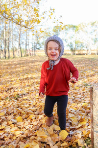 Kids Dolman - Oranges (bamboo french terry)