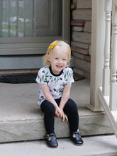 Load image into Gallery viewer, Kids Basic Crew - Dino Rainbows (bamboo jersey)