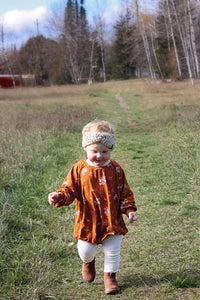 Sweater Romper - Floral Vines (bamboo jersey)