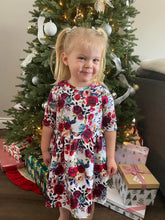 Load image into Gallery viewer, Kids Bloomsbury Top/Dress - Pink Leopard (bamboo french terry)