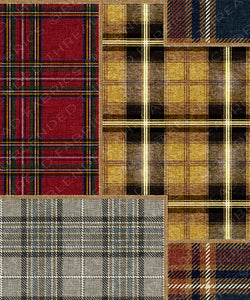 Last Chance Print - Patchwork Plaid (bamboo french terry)