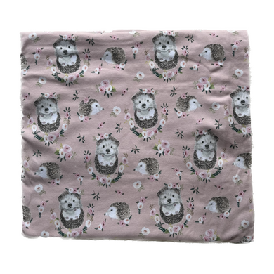 Last Chance Print - Pink Hedgehogs (cotton jersey)