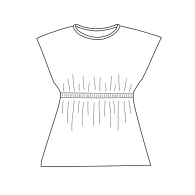 Cinch Dress - Unicorn Inked (bamboo jersey)