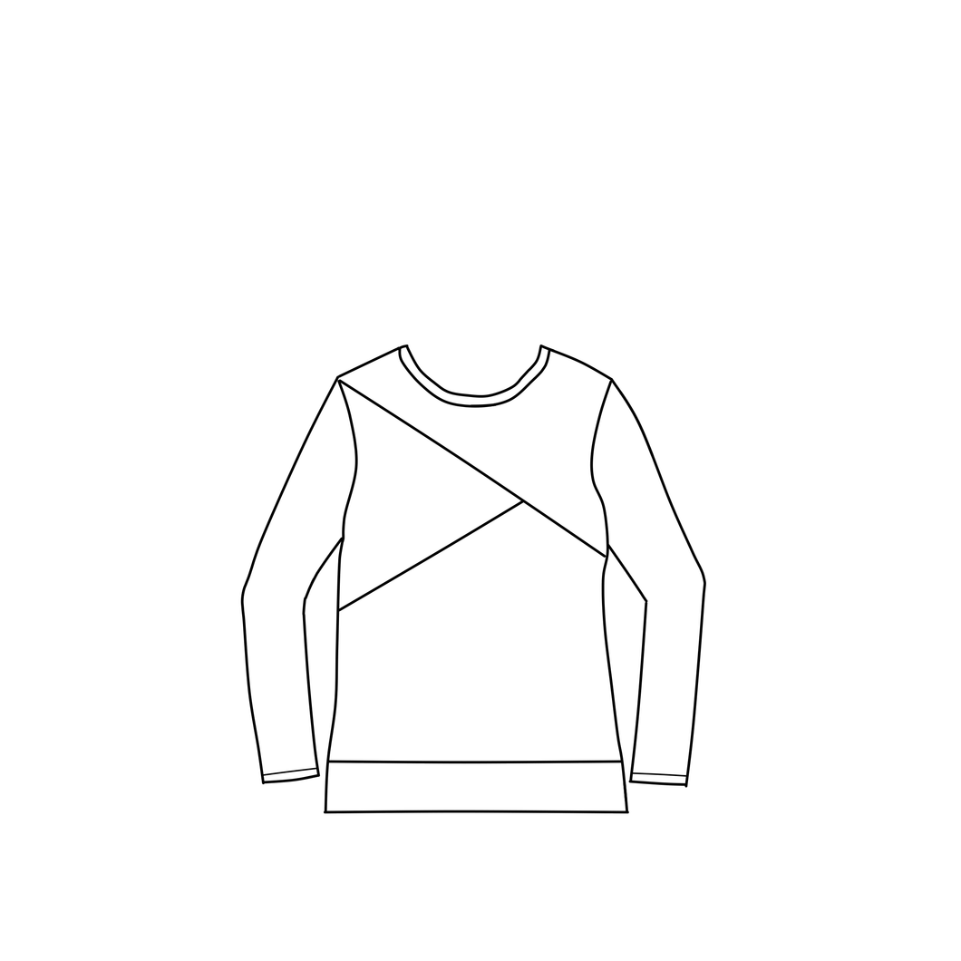 Colourblock Crew/Hoodie - PREORDER Blended Thread Fabrics