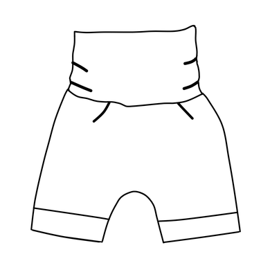 Grow With Me Harem Shorts - Cotton Basics