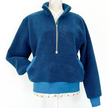 Load image into Gallery viewer, Kids Half Zip Sweater - Feathers (cotton jersey)