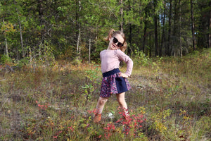 Pocket Skirt - Leafy Greens (cotton jersey)