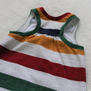 Racerback Dress - Ombre Stripes (bamboo french terry)