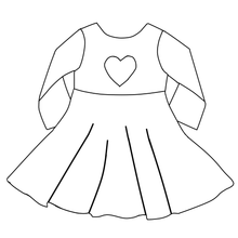 Load image into Gallery viewer, Isla Top and Dress - Unicorn Inked (bamboo jersey)