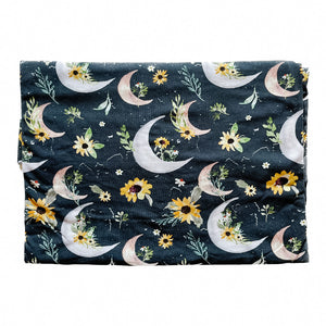 Grow With Me Harem Shorts - Moonlight Sunflowers (bamboo jersey)
