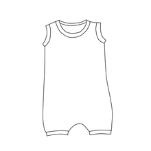 Load image into Gallery viewer, Harem Shorts Romper - Cotton Basics
