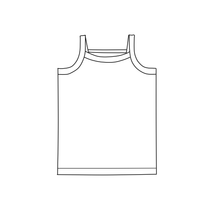 Load image into Gallery viewer, Summer Cami - Purple Hearts (bamboo jersey)