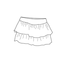 Load image into Gallery viewer, Tiered Skirt - Cotton Basics