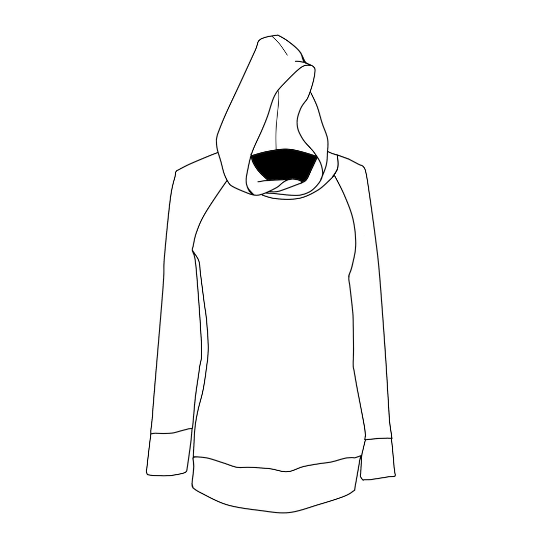 Women's Hoodie/Cowl - Cotton Basics