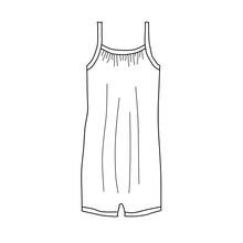 Load image into Gallery viewer, Willow Top and Romper - Unicorn Inked (bamboo jersey)