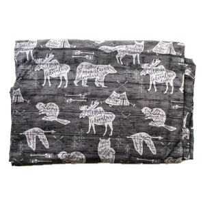 Grow With Me Pants - Woodland Animals (cotton jersey)