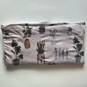 Last Chance Print - Houseplants (bamboo jersey)