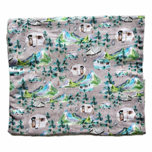 Load image into Gallery viewer, Grow With Me Crew or Cowl Neck - Campers (bamboo french terry)