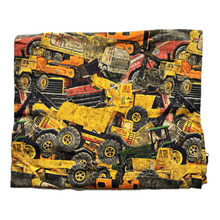 Load image into Gallery viewer, Jogger Shorts - Sandbox Trucks (bamboo french terry)