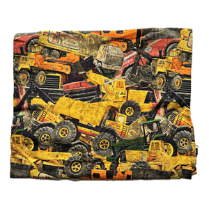 Grow With Me Crew or Cowl Neck - Sandbox Trucks (bamboo french terry)