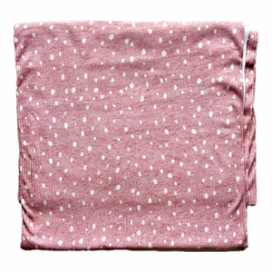 Tiered Dress - Pink Polkadots (bamboo rib)