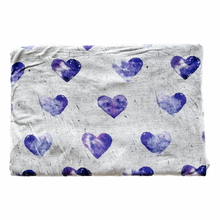 Load image into Gallery viewer, Kids Bloomsbury Top/Dress - Purple Hearts (bamboo jersey)