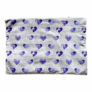 Summer Cami - Mini Purple Hearts (bamboo french terry)