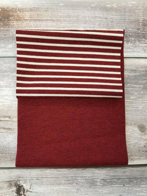 Last Chance Print - Wine Solid and Stripes