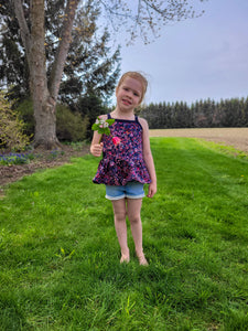 Summer Cami - Granny Square (bamboo rib knit)