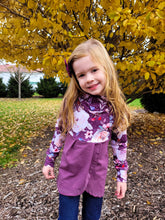 Load image into Gallery viewer, Kids Tulip Sweater - Mossy Leopard (cotton rib)