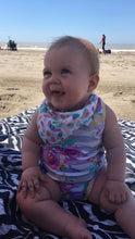 Load image into Gallery viewer, Elaina Romper - Feathers (cotton jersey)