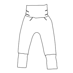 Grow With Me Pants - Milk Cartons (cotton french terry)