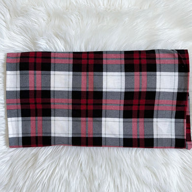 Last Chance Print - Red Plaid (cotton jersey)