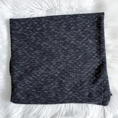 Last Chance Print - Black Fleck Quilted