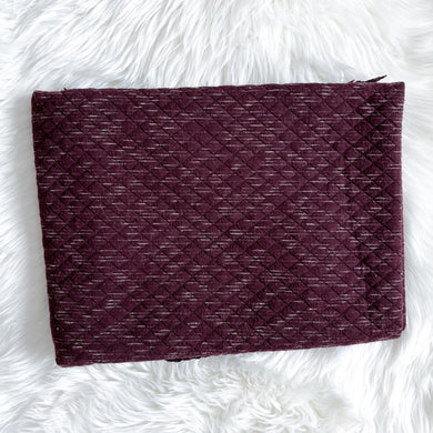 Last Chance Print - Burgundy Fleck Quilted