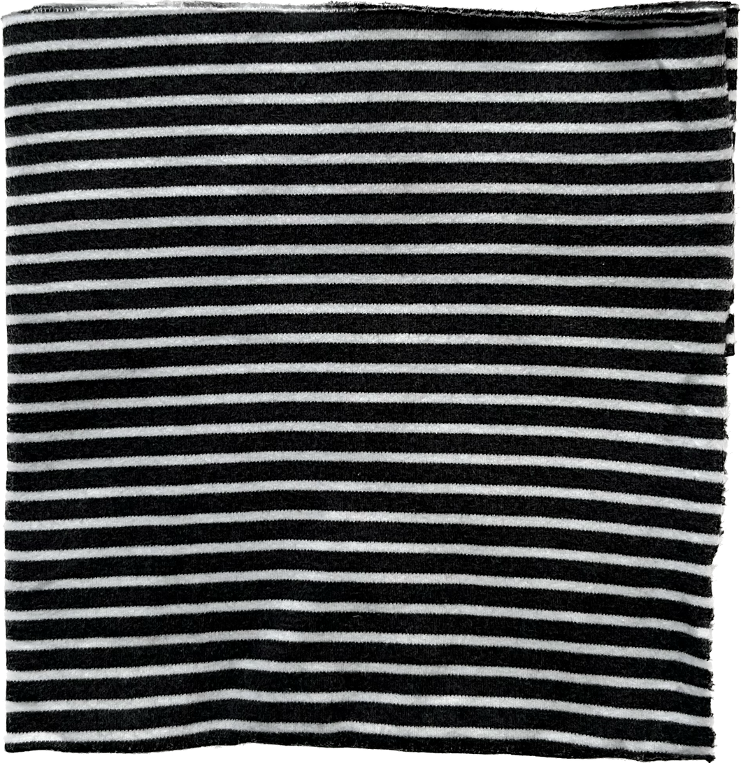 Last Chance Print - Charcoal Stripes (interlock)