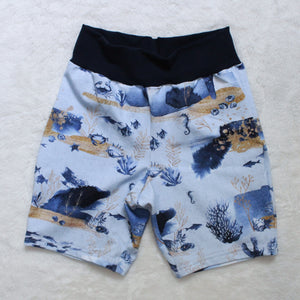 Jogger Shorts - Quilted Floral (cotton jersey)