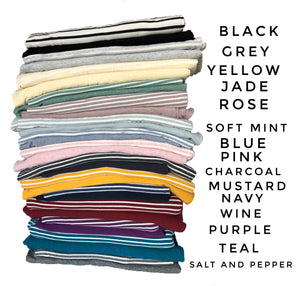 Grow With Me Pants - Solids and Stripes
