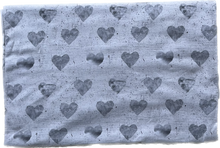 Load image into Gallery viewer, Grow With Me Harem Shorts - Silver Hearts (bamboo french terry)