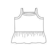 Load image into Gallery viewer, Summer Cami - Granny Square (bamboo rib knit)