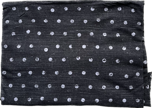 T Shirt Dress - White Dots on Black Linen (cotton french terry)