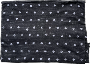 Low Back Leo - White Dots on Black Linen (cotton french terry)