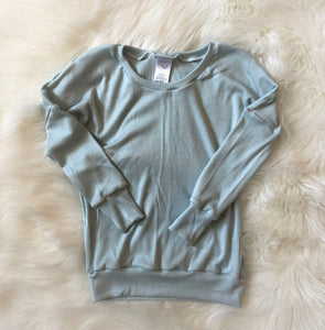 Kids Dolman - Midnight Bamboo Rib