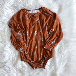 Sweater Romper - Silver Hearts (bamboo french terry)